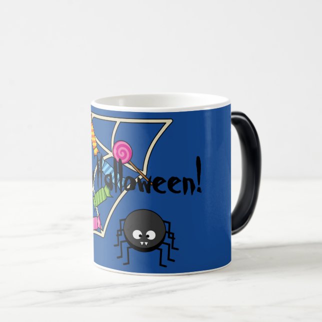 Mug Magic Araignée de bonbons | Ajouter son propre texte (Devant droit)