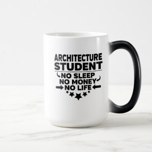 Mug Magic Architecture Étudiante Non Sommeil Non Argent Non