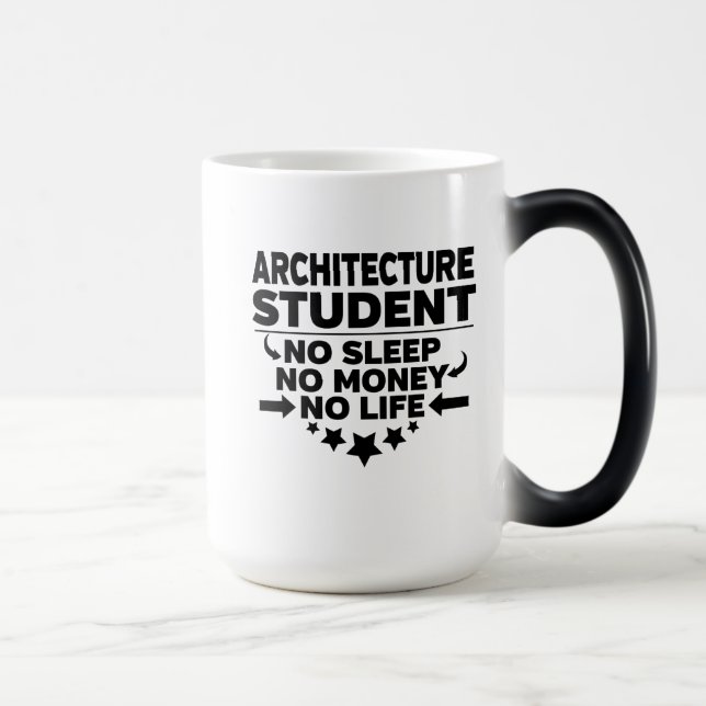 Mug Magic Architecture Étudiante Non Sommeil Non Argent Non  (Droite)