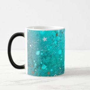 Mug Magic Arrière - plan à huile Turquoise de la menthe