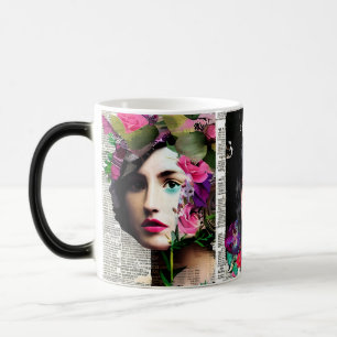 Mug Magic Art de style Collage papier   Femmes Vintages