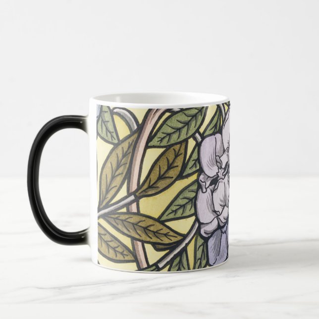 Mug Magic Art nouveau wisteria flower pattern   (Gauche)