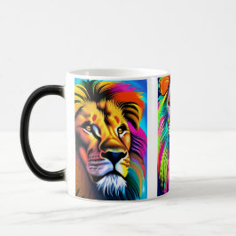 Mug Magic Art numérique Lions coloré