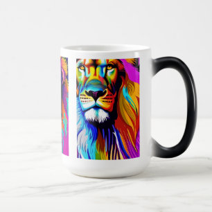 Mug Magic Art numérique Lions coloré