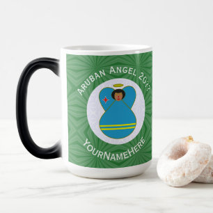 Mug Magic Aruban Flag Ange de Noël Personnalisé