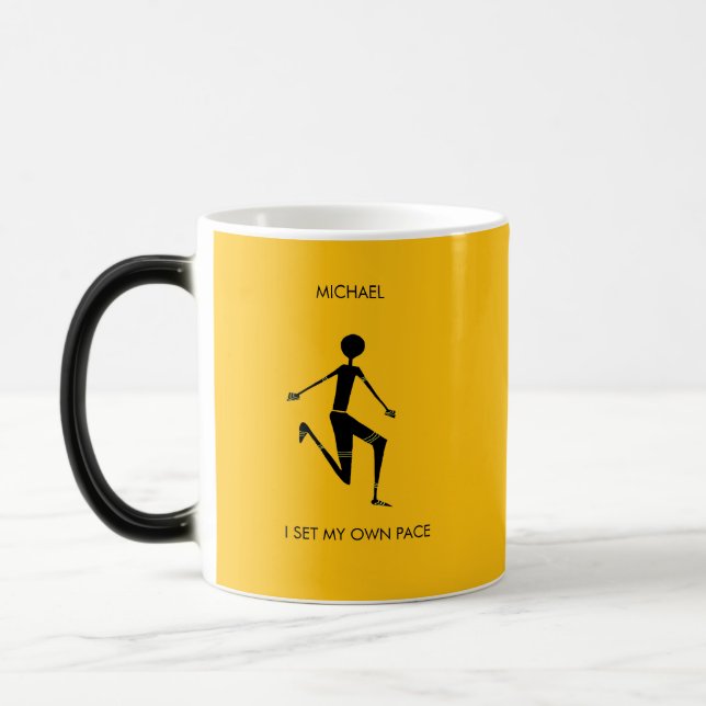 Mug Magic Athlète kenyan de Silhouette (Gauche)