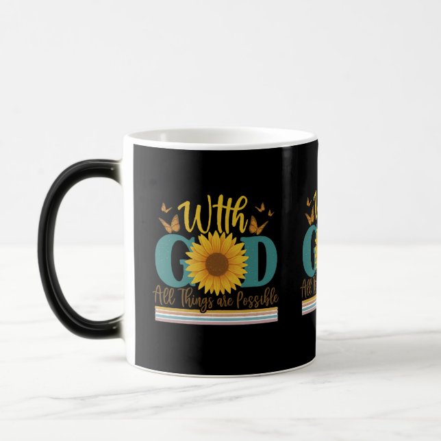 Mug Magic Avec Dieu toutes les choses sont possibles (Gauche)