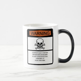 Mug Magic Avertissement d'oxyde de dihydrogène