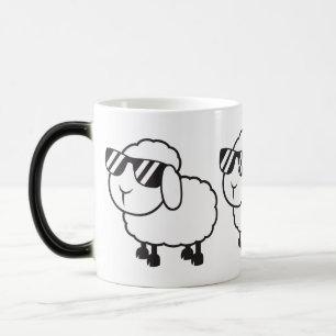 Mug Magic Bande dessinée mignonne de moutons blancs
