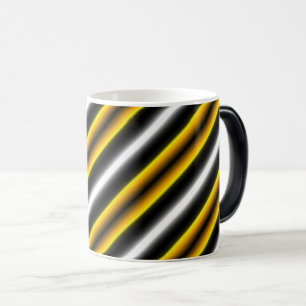 Mug Magic Bandes arc-en-ciel blanc jaune