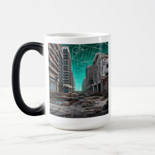 Mug Magic Bâtiments urbains abandonnés Dystopian Ciels Turqu