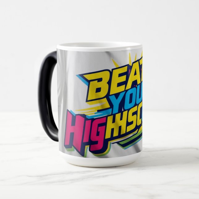 Mug Magic Battez votre score élevé (Devant gauche)