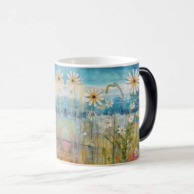 Mug Magic Beauté florale : Aquarelle Laver Art Abstrait (Devant droit)