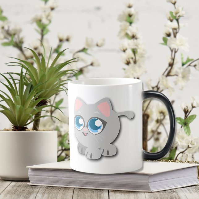 Mug Magic Bébé bleu teint rond Kitten (Créateur téléchargé)