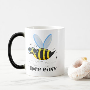 Mug Magic Bee caractère avec mustache lunettes de soleil Bee