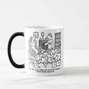 Mug Magic Berger Travaille de chez soi avec les moutons. Drô