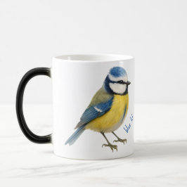 Mug Magic Bird Blue Tit Mug, Watercolour Garden Bird Art