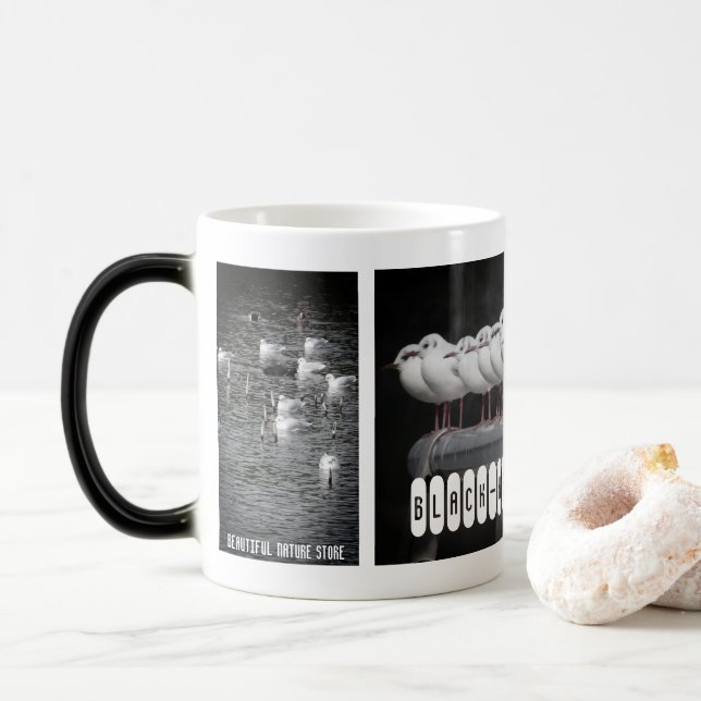 Mug Magic Black-headed Gull：Morfing Mag (Avec donut)
