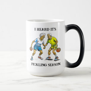 Mug Magic Blague drôle de Pickleball   Saison de décapage