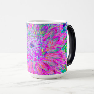 Mug Magic Bleu rose et violet cool Artsy Dahlia Bloom