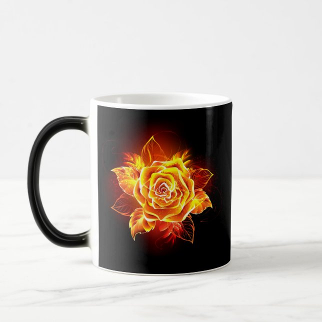 Mug Magic Blooming Fire Rose (Gauche)