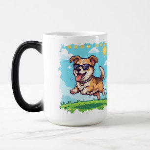 Mug Magic Bon Chien Pixel Puppy Design de Jeu Rétro