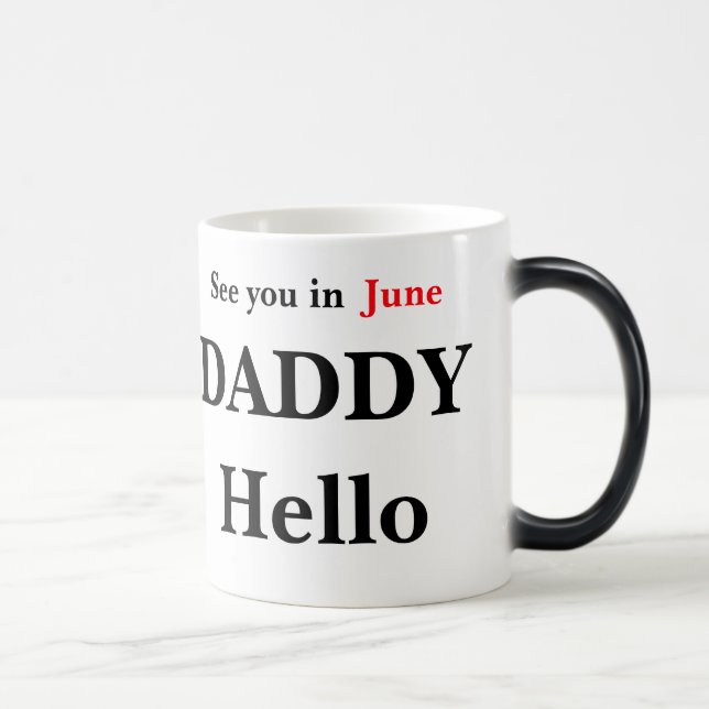 Mug Magic Bonjour papa, la mariée, la viande de café (Droite)