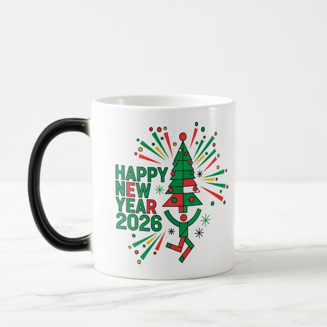 Mug Magic Bonne année 2026 Célébration (Gauche)