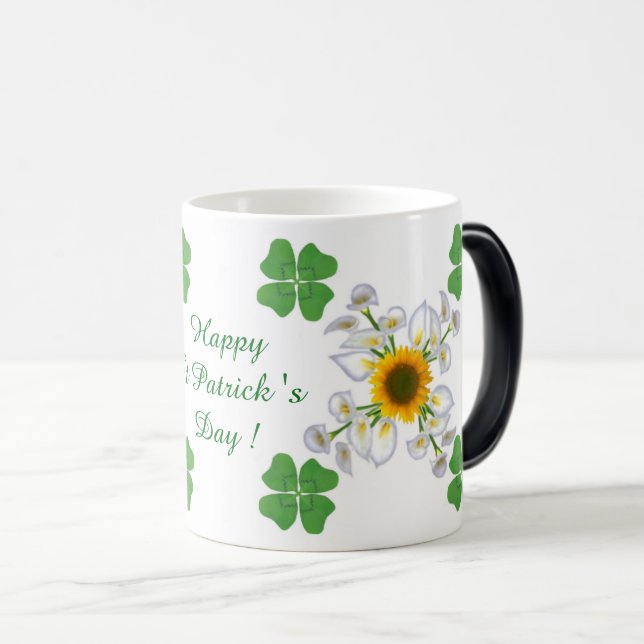 Mug Magic Bonne Saint Patrick ! Clover avec Calla (Devant droit)