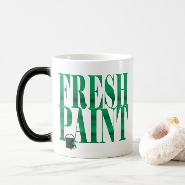 Mug Magic Boue de peinture fraîche (Avec donut)