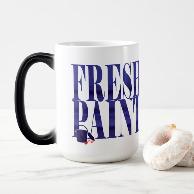 Mug Magic Boue de peinture fraîche (Avec donut)