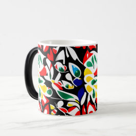 Mug Magic Boues d'eau Abstraites modernes | Géométrique vive