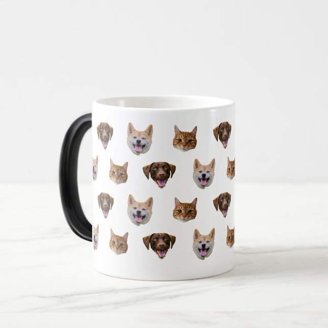 Mug Magic Boug de chien personnalisé, chat de chien maman ca (Devant gauche)