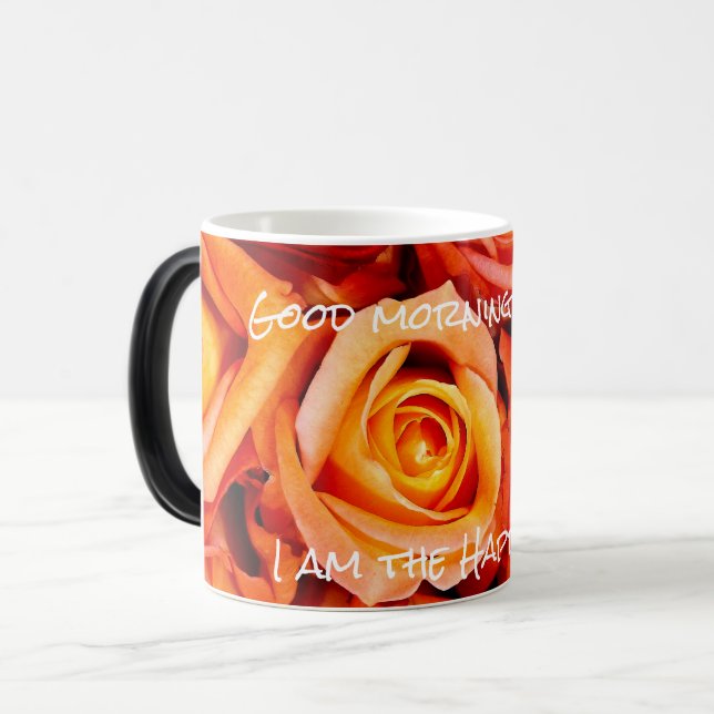 Mug Magic Bouquet Rose orange (Devant gauche)