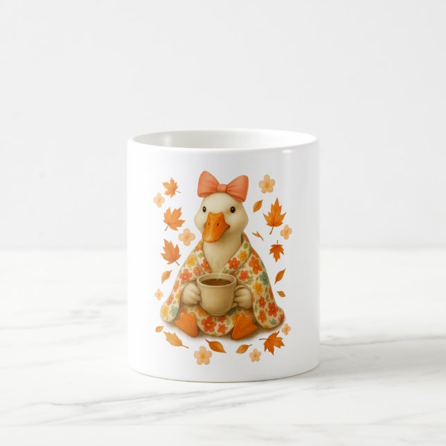Mug Magic Bow Goose Coquette avec couverture café Vibes auto (Centre)