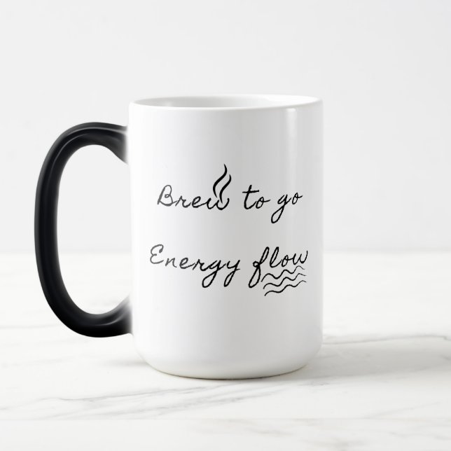 Mug Magic Brasser pour aller café de flux d'énergie (Gauche)