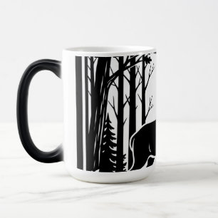 Mug Magic Buck Majestueux, Nature noir et blanc
