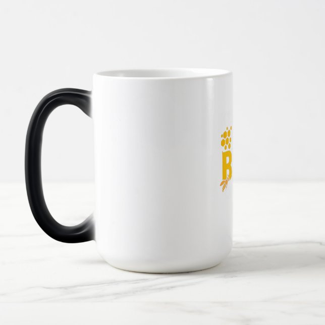 Mug Magic Cadeau apiculteur | Gardez Le Calme Ou Les Abeille (Gauche)