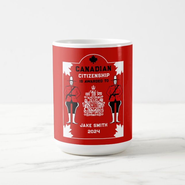 Mug Magic Cadeau de célébration de la citoyenneté canadienne (Centre)