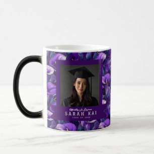 Mug Magic Cadeau de fin d'études Fleur de Lys calla violets