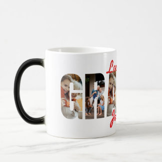 Mug Magic Cadeau personnalisé GRAMMY Photo Love You