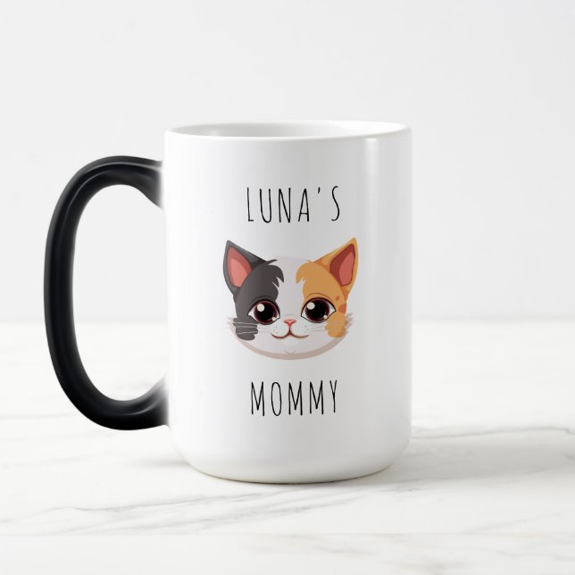 Mug Magic Cadeau personnalisé maman chien avec animal Photo  (Gauche)