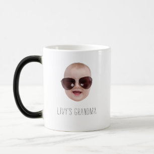 Mug Magic Cadeau photo visage bébé moderne de petits-enfants
