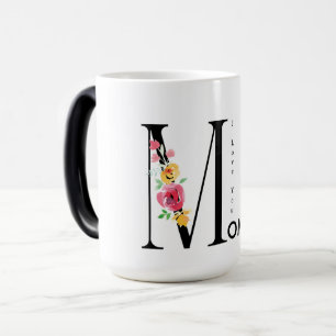 Mug Magic Cadeau pour maman, Je t'aime Maman, Jour de la fêt