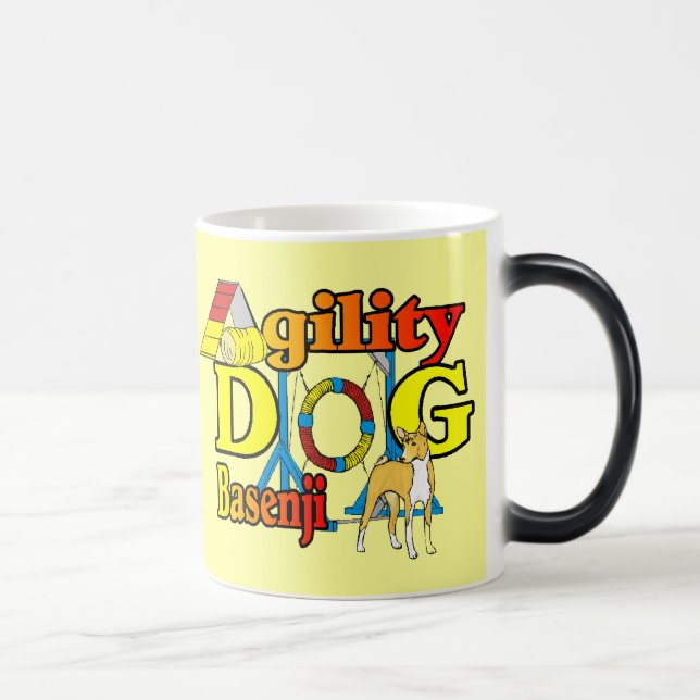 Mug Magic Cadeaux d'agilité Basenji (Droite)