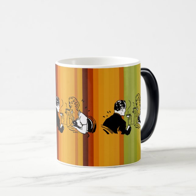 Mug Magic Café & Amour : Romantique Date Couple (Devant droit)