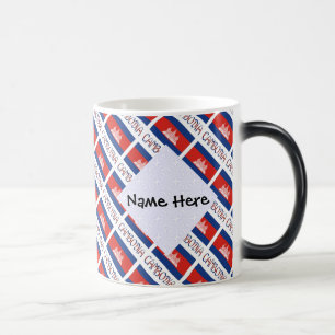 Mug Magic Cambodge Drapeau Cambodgien Personnalisé au Nom