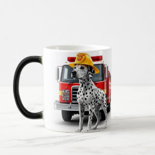 Mug Magic Camion Dalmatien de pompier 15oz