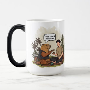 Mug Magic Capybara Therapy Time Squeak Si vous êtes submergé
