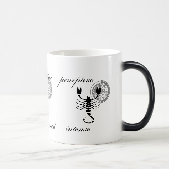 Mug Magic Caractéristiques Scorpio Scorpion personnalisables (Droite)